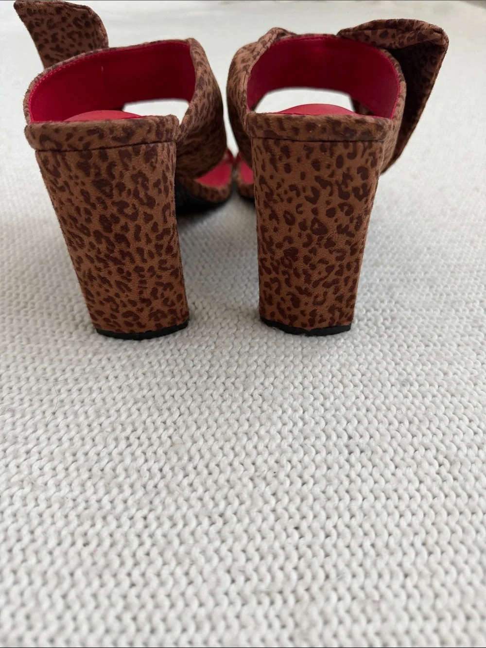 New York and Company Gerri Heels Animal Print Size 6.5 - Picture 5 of 8